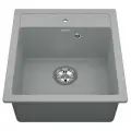 Мойка для кухни VIGRO врезная из искусственного камня (46*50 см), серый