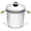 Кастрюля Zepter 7л большая с крышкой из нержавеющей стали/ 24см