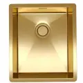 Стальная кухонная мойка Reflexion Como RX2038GD, брашированное золото