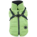 Жилет для собак утепленный со шлейкой PUPPIA Mountaineer II, зеленый, M (Южная Корея)