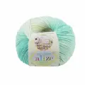 Пряжа для вязания Alize Baby Wool Batik 6317, 50 г, 175 м, 10 штук
