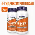 (2 Банки) NOW 5-HTP 100mg 60 veg caps