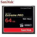 Карта памяти SanDisk Compactflash EXtreme Pro UDMA7 Высокоскоростное чтение до 160 МБ/с 64 ГБ 128 ГБ 100% оригинальная CF-карта для камеры, 128 ГБ