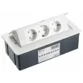 Блок розеток настольный SOFT 3 розетки AE-PBSC3GS-10 (Schuko), белый, с проводом 1,5 метра