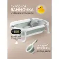Ванночка для купания новорожденных Miyoumi, складная с термометром