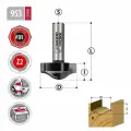 Фреза профильная врезная D34,9 I16 L54 S12mm Woodwork 953.3516.12