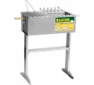 Стационарный мангал KRAFTOOL Expert 300x600x800 мм 6 шампуров 1 решетка поддон для угля 68320