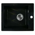 Мойка для кухни из искусственного камня WISENT WA10-14 Мрамор Черно-золотой (беларусь) 480*410*220