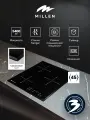 Варочная панель встраиваемая индукционная 3 конфорки MILLEN MIH 451 BL, черный.