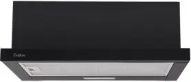 Встраиваемая вытяжка Evelux Tel 60 BG телескопическая, ширина 60 см, производительность 710 м3/ч, черная