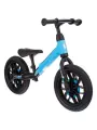 Беговел Q-PLAY, стальная рама, светящиеся колеса, голубой, 12