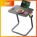 SAIJI Прикроватный столик для ноутбука, столик поднос для завтрака, черный