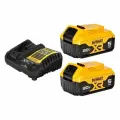 Набор аккумуляторных батарей DeWALT DCB205-2C , Li-Ion, 5А/ч (2шт) + зарядное устройств
