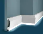 Плинтус под подсветку 120х22х2000мм Экополимер PX034 Cosca Decor