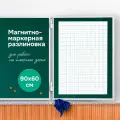 Разлиновка магнитная для школьной доски 90х60 см, в клетку