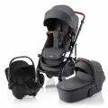 Детская коляска 3в1 Britax Römer Smile 5Z, цвет Midnight Grey / Baby-Safe Core (Графитовый)