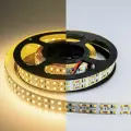 Комплект двухрядной светодиодной ленты LUX Eleganz 12В на самоклеящейся основе, 19,2 Вт 2835, 240 LED, IP20 Теплый белый свет, в упаковке 3шт. по 5 метров (15 метров)