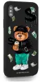 Черный силиконовый чехол MustHaveCase для iPhone X/XS Tony Bear/ Мишка Тони для Айфон 10/10с