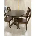 Стол и стулья Презент 130х80/40, в раздвижном виде 170*80. столешница МДФ . ножки из массива березы , шоколад