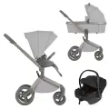 Детская коляска 3в1 Anex Flo, цвет Frossy (Светло-серый)