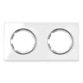 Рамка 2-м Garda горизонт. стеклянная бел. 2E52201300 OneKeyElectro 2234925