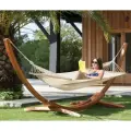 Стойка для гамака AstoCrystall Арго, деревянная, высота 132 см, ширина 110 см + Гамак Бежевый