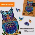 Unidragon деревянный пазл «Чарующая сова» 21 x 35 см средний