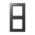 Рамка Jung A creation на 2 поста, универсальная, антрацит матовый