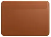 Чехол для ноутбука кожаный WiWU Skin Pro II на MacBook Pro 16.2 / Honor MagicBook / Huawei MateBook D 15 (2021) - Коричневый