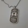 Армейский жетон Ахмат спецназ штурмовой отряд с индивидуальной гравировкой личных данных