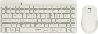 Клавиатура + мышь A4Tech Fstyler FG2200 Air2 клав: бежевый мышь: бежевый USB беспроводная slim (FG2200 AIR2 BEIGE)