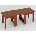 Стол-книжка СКР-17-Р (2500 мм) Вишня, раскладной, обеденный, 78.8х87.0х250.0 см, россия
