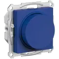 Светорегулятор (диммер) Systeme Electric (schneider Electric) AtlasDesign повор-нажим, LED, RC, 400Вт, мех, Аквамарин, ATN001123