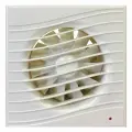 Вентилятор вытяжной настенный, Viento, установочный диаметр 100 мм, 13 Вт, 130 м³/ч, Волна, В100С STILL ivory