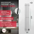 GROTA Полотенцесушитель электрический Corsa K 180x1200 хром глянцевый Corsa K 180х1200 NP EL