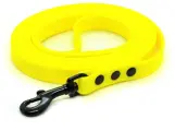 Поводок из биотана 1 м, ширина 16 мм, Woofy Iron, прорезиненный, водостойкий, желтый