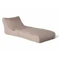 Мягкий шезлонг трансформер Conversion Lounger - Thermo Beige (оксфорд, бежевый) - садовая уличная мебель для отдыха