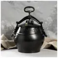 Афганский казан 12 л, алюминий, чёрный, тип плиты: для газовой плиты
