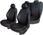 Чехлы на сиденье VOLKSWAGEN Polo Sedan 2009-2020 г. в. (задняя спинка цельная)