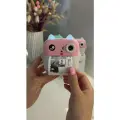 Детский фотоаппарат мгновенной печати с играми, печать фото с телефона, поддержка приложения Fun Print, розовый котик