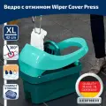Ведро с отжимом Leifheit Wiper Cover Press Profi, зеленое, пластик, 8 л