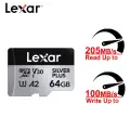 Lexar Professional Silver Plus microSDXC карта памяти 64/128/256/512 ГБ 64GB