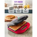 Вафельница электрическая Kitfort КТ-3659, мощность 750Вт, для бельгийских вафель