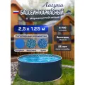 Бассейн каркасный морозоустойчивый круглый Лагуна 250 х 125 см, Платина чаша 0,6 мм
