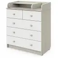 Комод Сириус-2 с шариковыми направляющими 5 ящиков ясень шимо светлый-белый