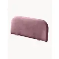 Мягкий бортик Руми, для кроватки, велюровая обивка, темно-розовый 28x60 см