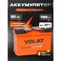 Аккумулятор автомобильный 80 Ач 780 А прямая полярность
