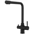 Смеситель для кухни Hansen с подключением к фильтру питьевой воды 15085C Черный