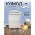 Комод детский пеленальный с откидным столиком Castello для хранения детских вещей, 60*100*47