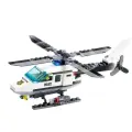 Police helicopter assembly kit with small plastic blocks for kids gift and diy, no manufacturer part number